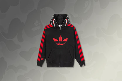 adidas Originals x BAPE Shark Full Zip Hoodie - Black