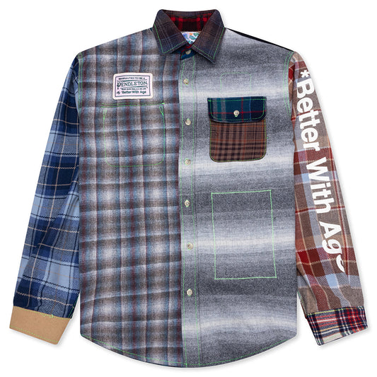 *Better with Age x Pendleton Whitney Reversible Flannel Overshirt - Multi