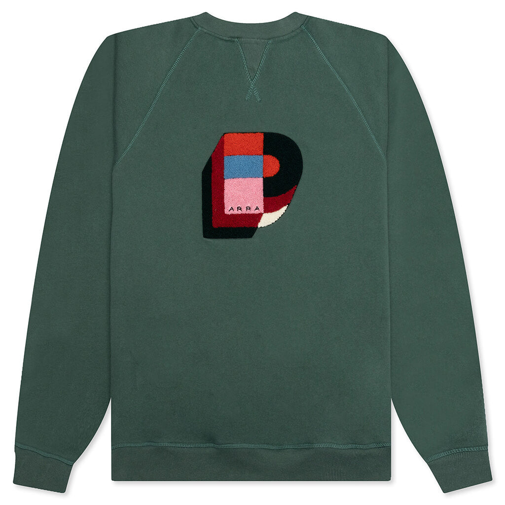 Building Block Logo Crewneck Sweatshirt - Green