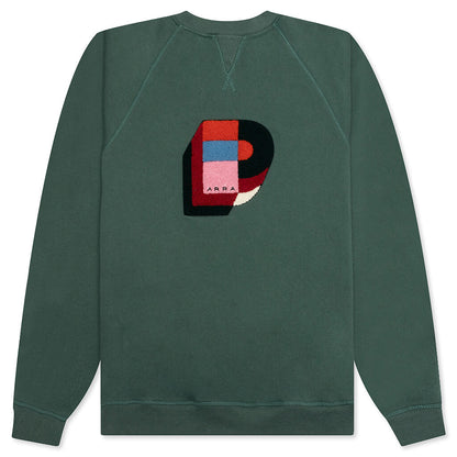 Building Block Logo Crewneck Sweatshirt - Green