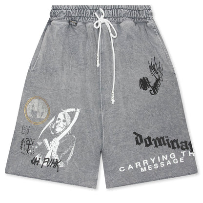 Carrying The Message Sweatshort - Gray