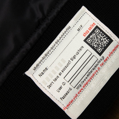 Front Back Combined Flight Jacket - Black