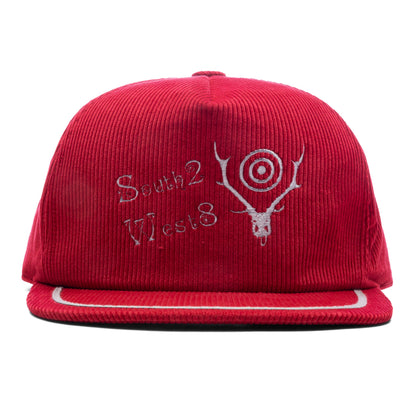 Corduroy Trucker Cap - Red