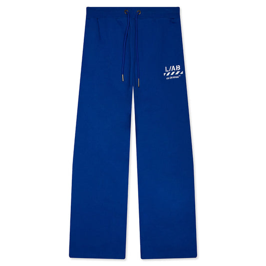Core Diagonal Relaxed Sweatpants - Cobalt Blue