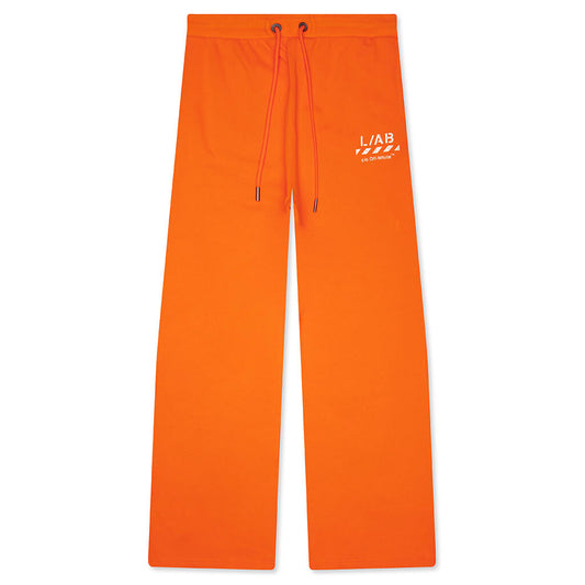 Core Diagonal Relaxed Sweatpants - Orange Tiger