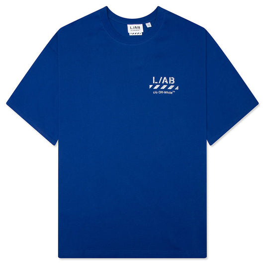 Core Diagonal S/S Tee - Cobalt Blue