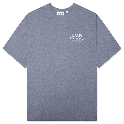 Core Diagonal S/S Tee - Heather Grey
