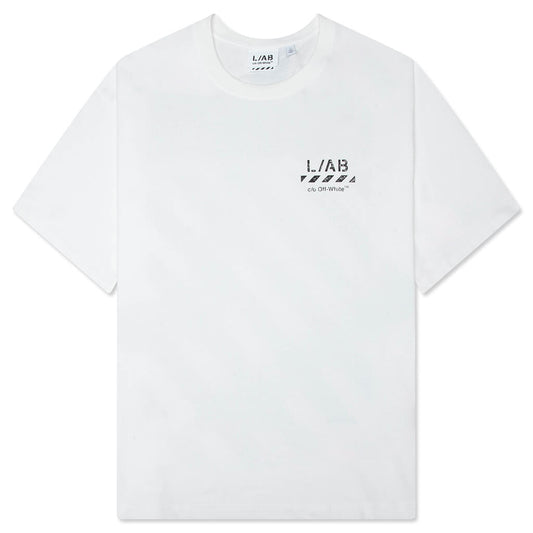 Core Diagonal S/S Tee - White