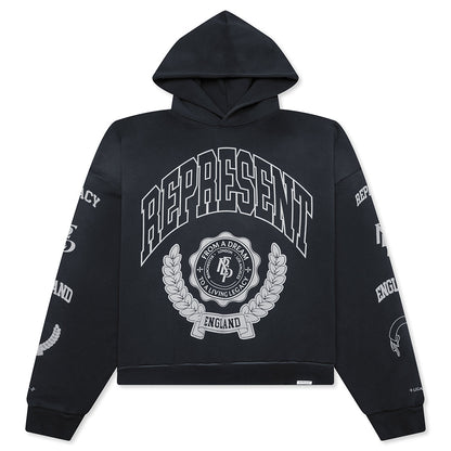 Legacy Crest Hoodie - Stained Black