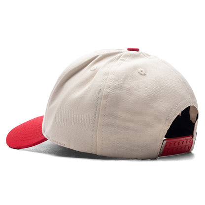 Ma Canvas Hat - Alabaster/Red