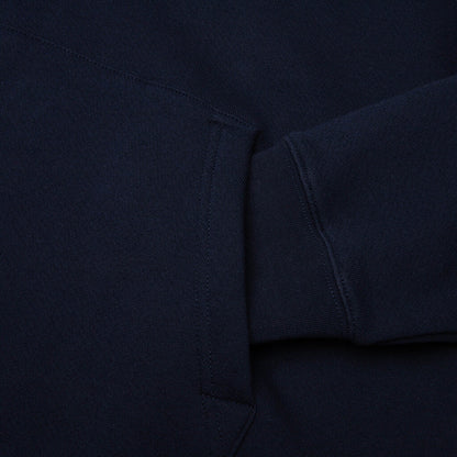 Mid Century Distressed Hoodie - Navy