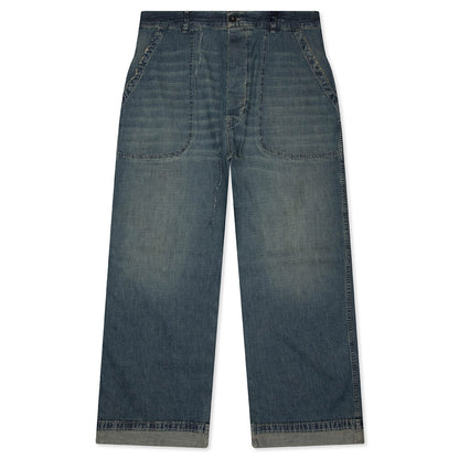 Wide-Leg Jeans - Blue
