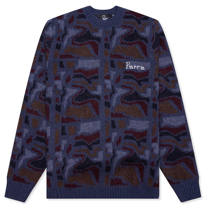 Repeat Ftp Booster Knitted Pullover - Blue