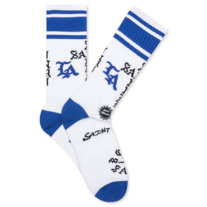 Saint Michael x Born x Raised LA Socks - White