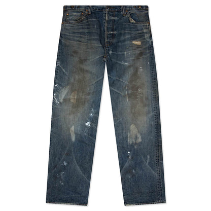 Showa Relaxed 'Gurisu' Dirty Vintage - Mid Blue