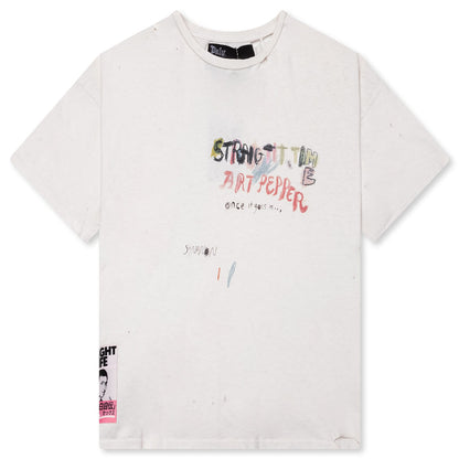 Straight Time Tee - Cream