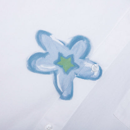 Super Bloom Cropped S/S Shirt - White