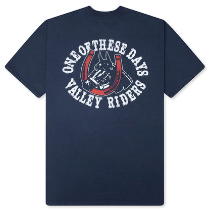Valley Riders T-Shirt - Sun Faded Washed Navy