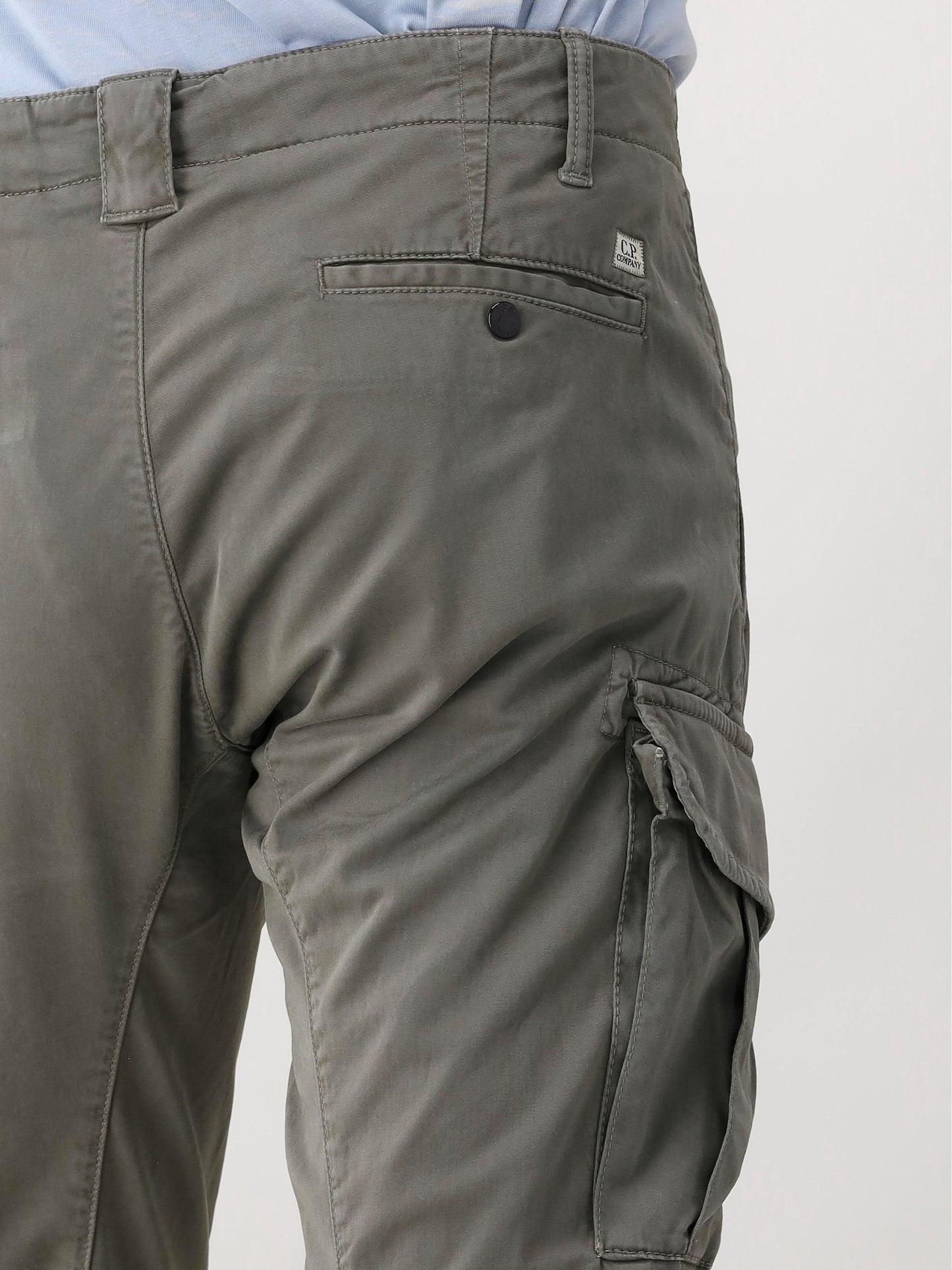 C.P. Company Cargobroek Groen Stretch Satin