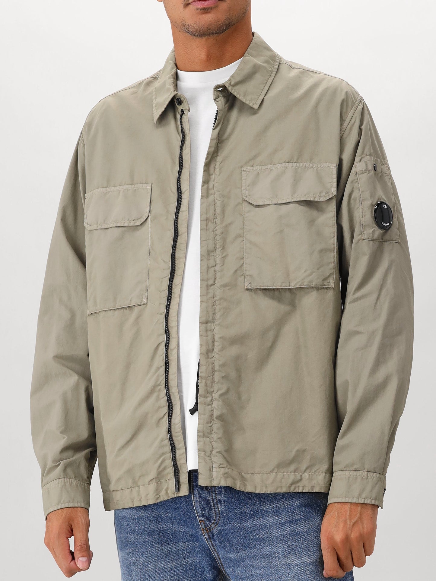 C.P. Company Overshirt Groen Flatt Nylon