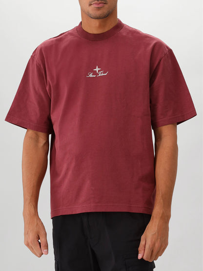 Stone Island T-shirt Bordeaux Rood